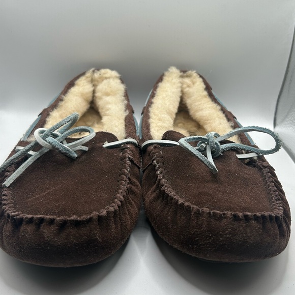 UGG Dakota moccasin slippers in Chocolate Brown - Picture 8 of 15